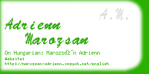 adrienn marozsan business card